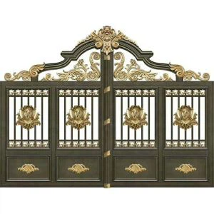 Porta d'Art d'alumini per a pati